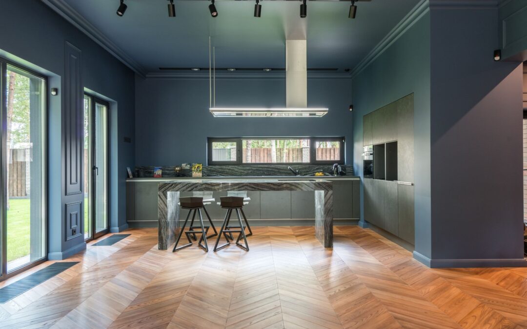 Modern kitchen with stylish design.