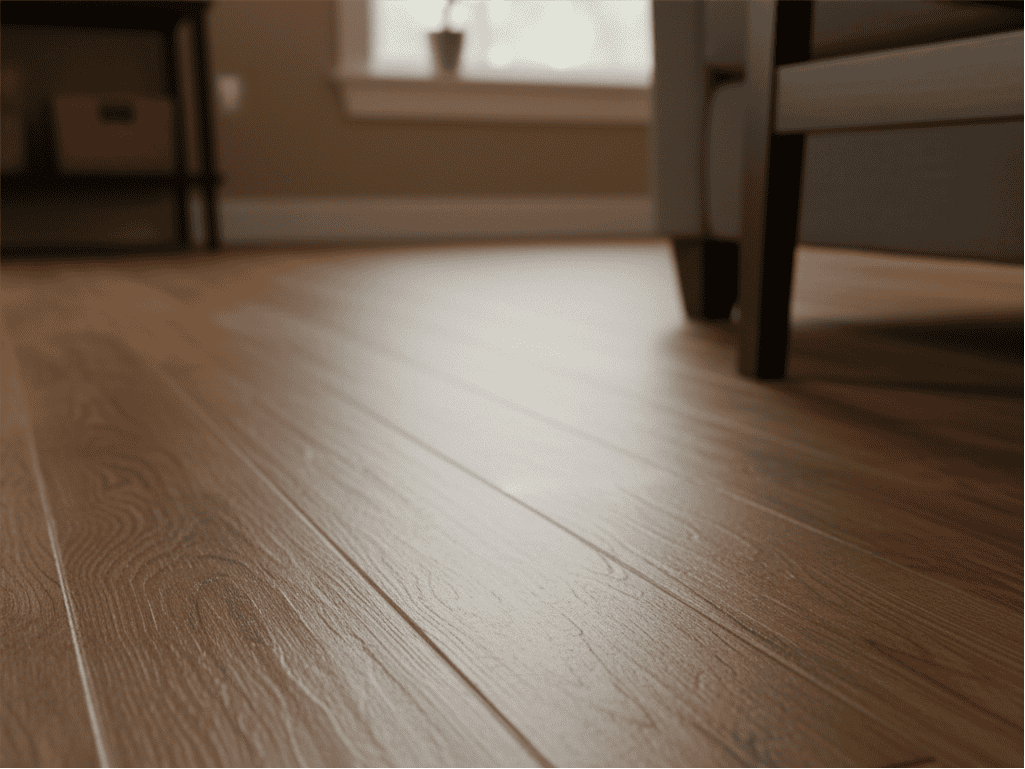 Beautiful hardwood flooring in a cozy living room setting in Oregon.