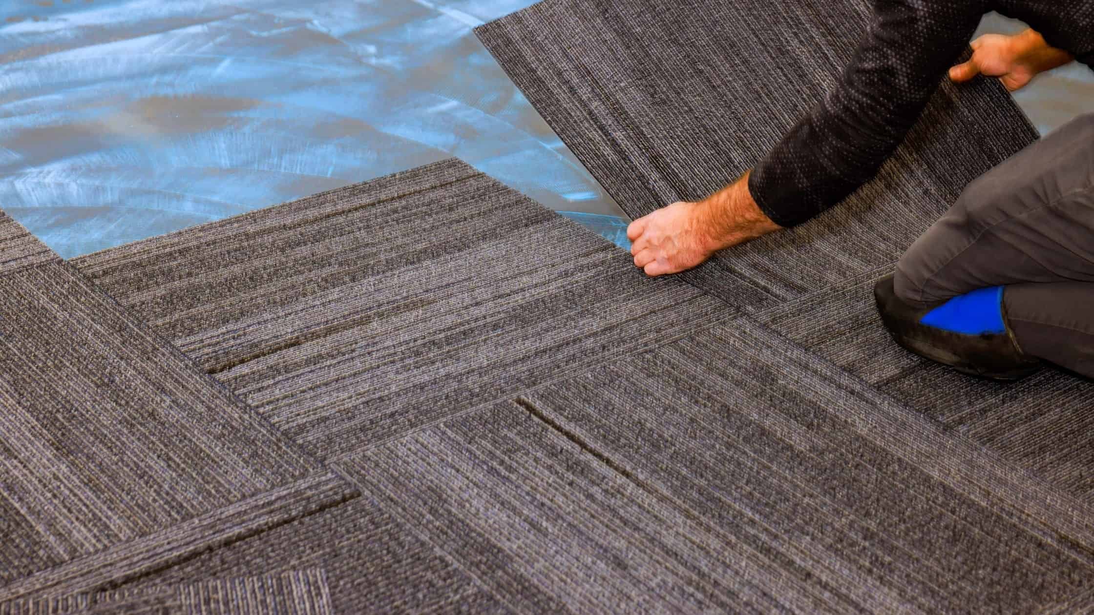 High-quality carpet being installed in Grants Pass, OR by Oregon Floor Works. Expert flooring servic.