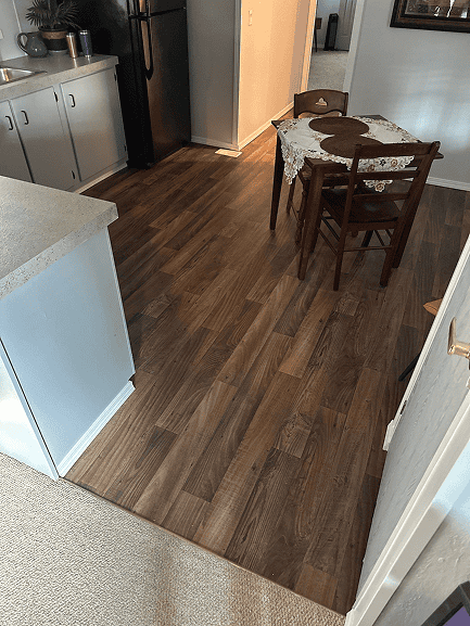 Wood flooring installation in Oregon.